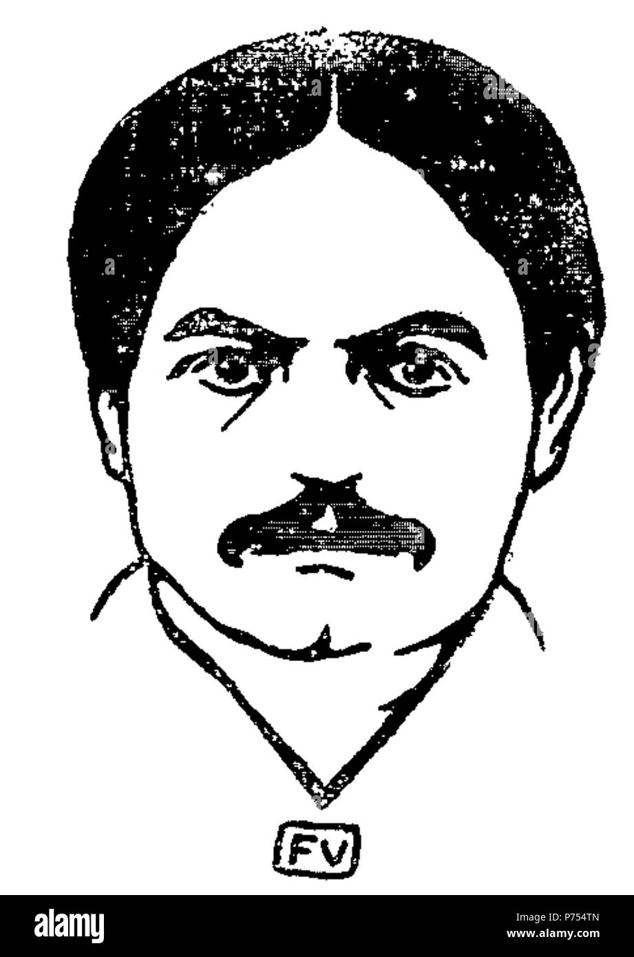 Portrait des französischen Schriftsteller und Dramatiker Alfred Jarry (1873-1907) von Félix Valloton (1865-1925). 1901 8 Alfred Jarry von Vallotton Stockfoto