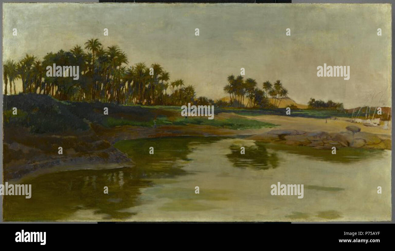 . Insel Elephantine (Ägypten) zwischen 1884 und 1893 19 Brooklyn Museum - Insel Elephantine (Ägypten) - Edwin Howland Blashfield - Gesamt Stockfoto