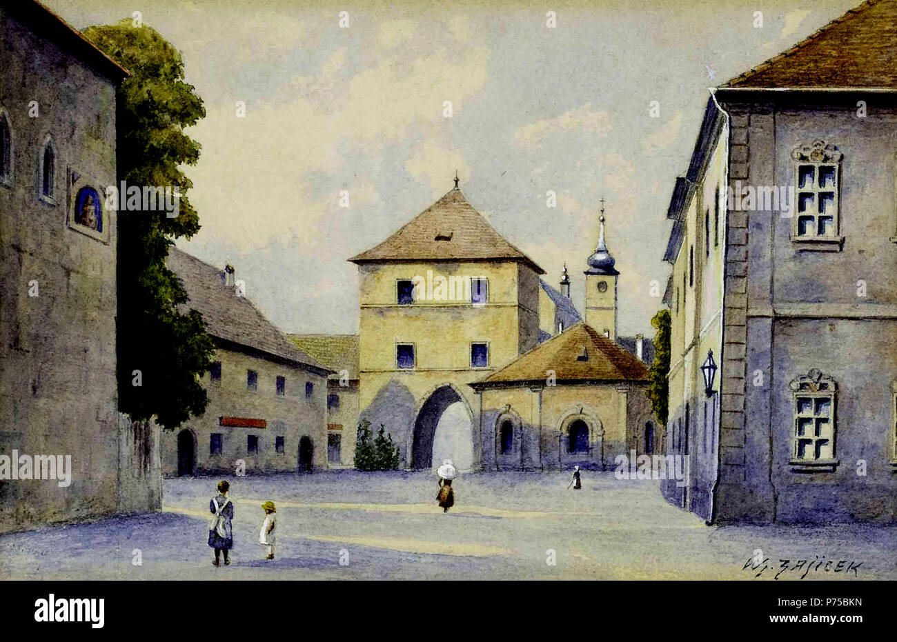 . Deutsch: Freihaus auf der Wieden 1923 22 Carl Wenzel Zajicek Freihaus auf der Wieden Stockfoto