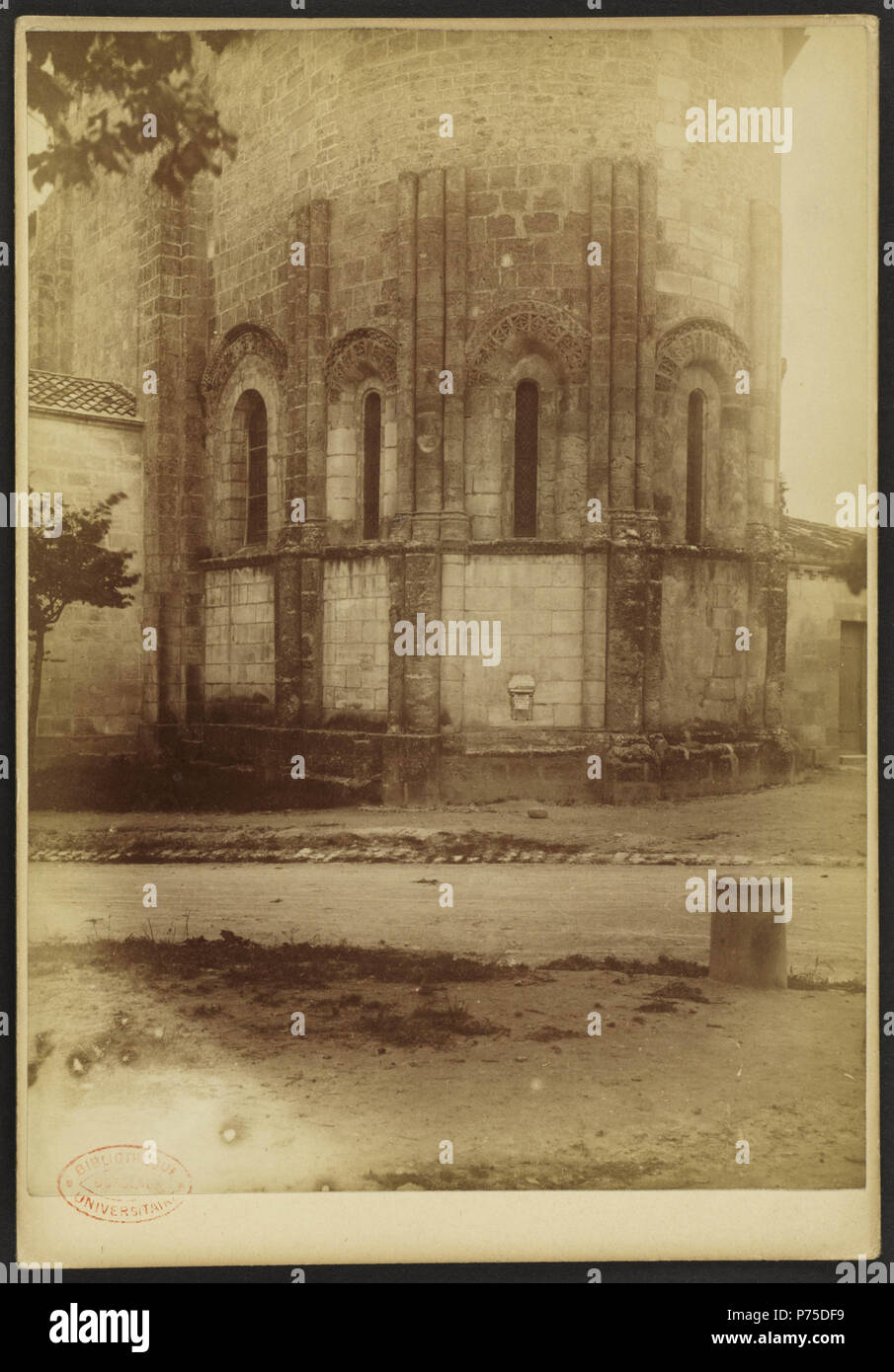 36 Eglise Notre-Dame de Saint-Gervais-J-A Brutails - Université Bordeaux Montaigne - 0232 Stockfoto