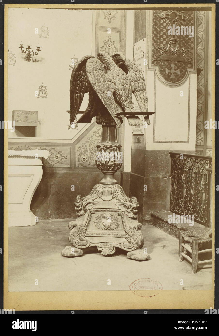 37 Eglise Saint-Symphorien à Castillon-la-Bataille-J-A Brutails - Université Bordeaux Montaigne - 0523 Stockfoto