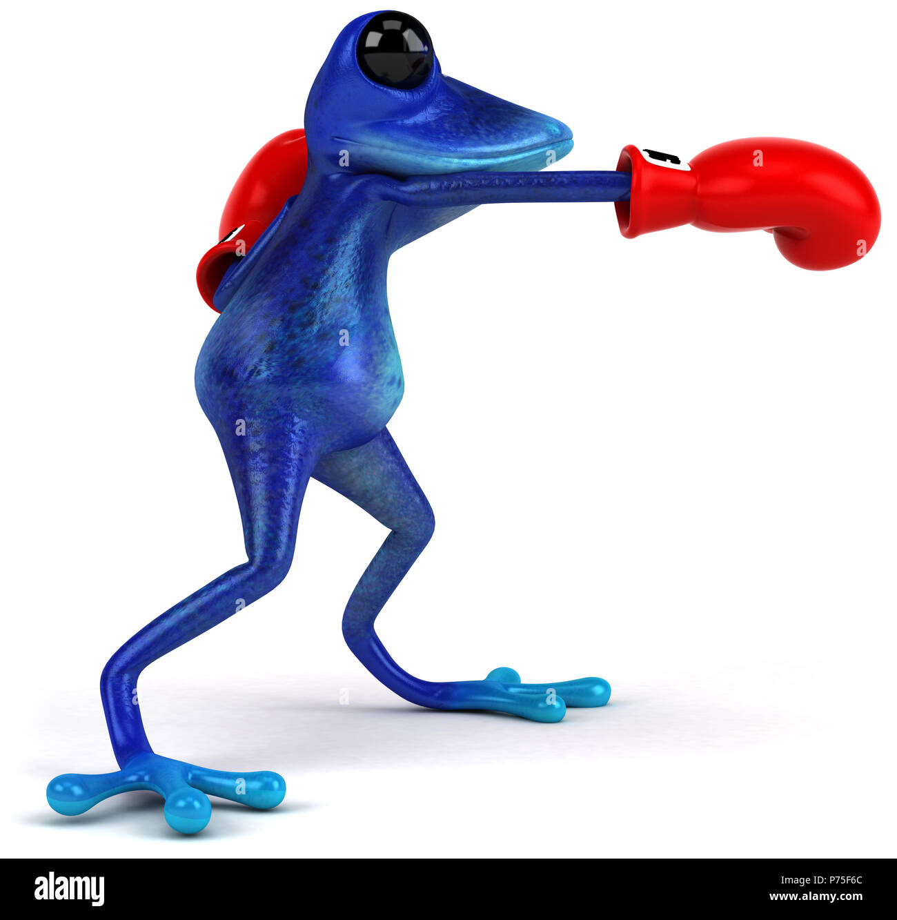 Blauer Frosch Stockfoto