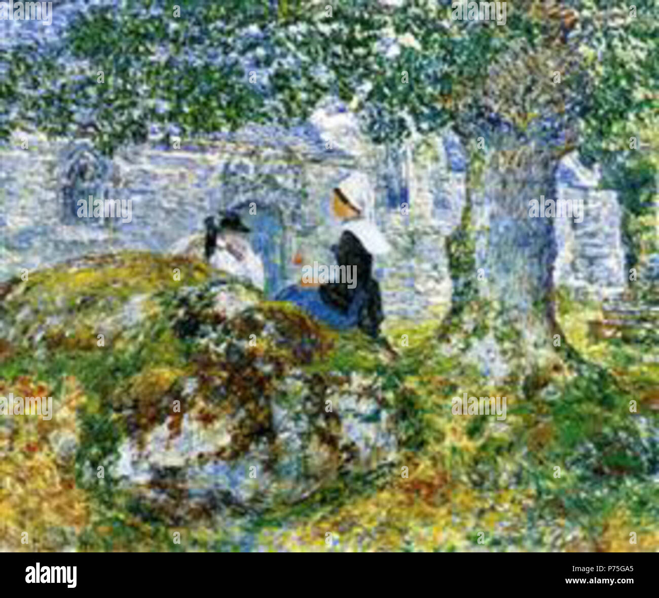 Arbeit von Childe Hassam. Vor 1935 136 Hassam-in-Bretagne - Bucht Stockfoto