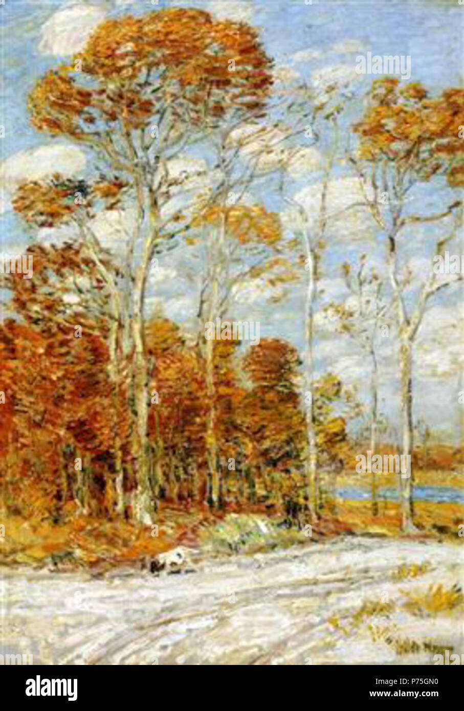 Arbeit von Childe Hassam. Vor 1935 137 Hassam-hawk-s-Nest Stockfoto