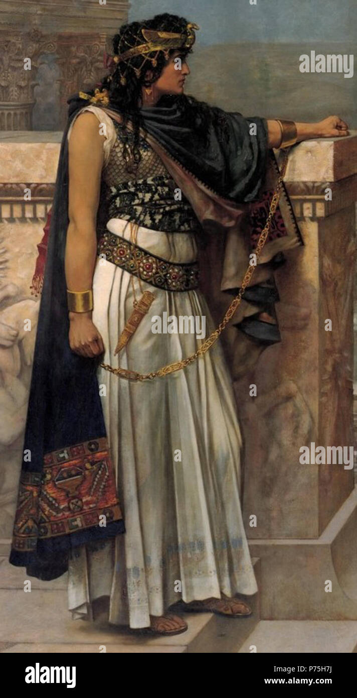 :. Englisch: Königin Zenobia im letzten nach Palmyra. . 1888 140 Herbert Schmalz-Zenobia (7/8) Stockfoto