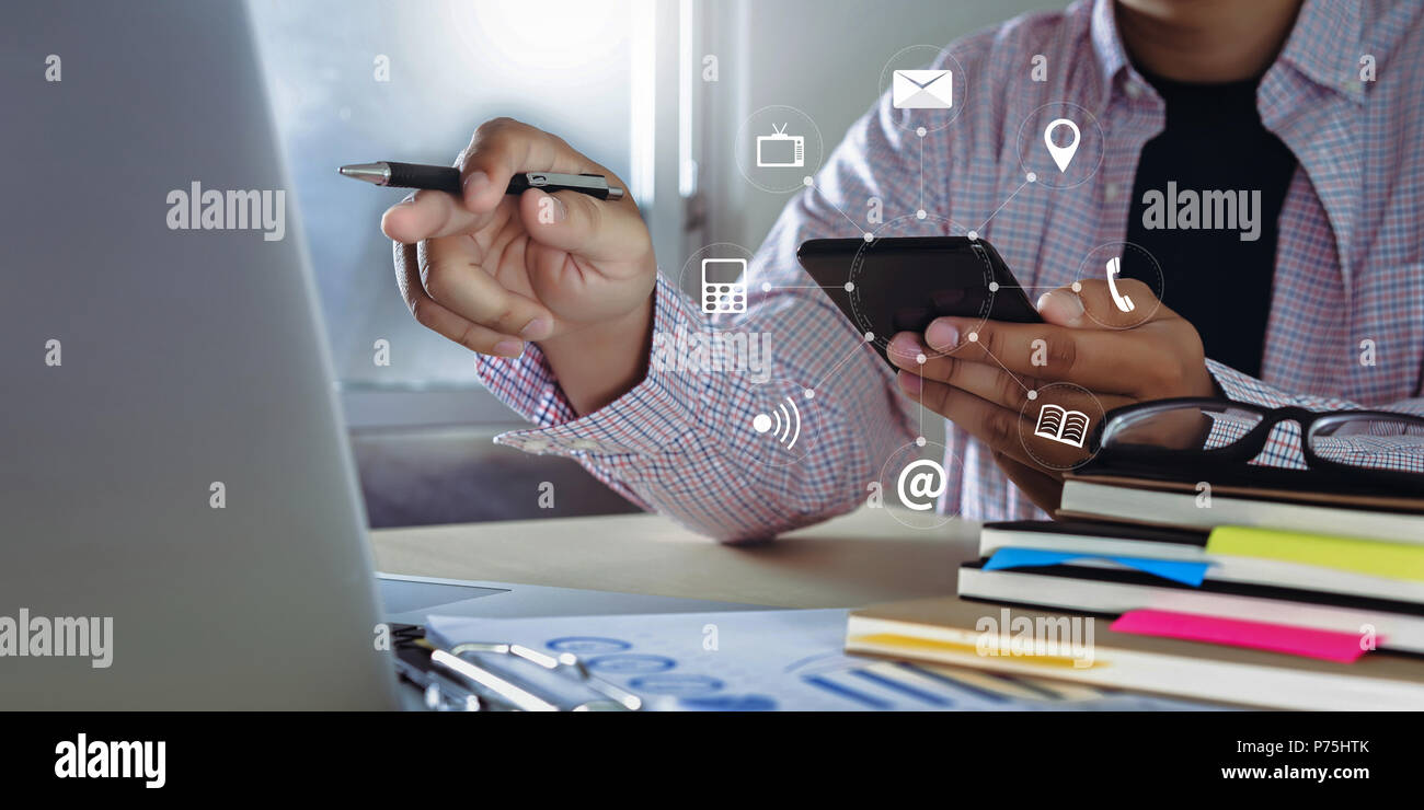 Digitales Marketing neue Start Projekt digitale Transformation SEO Internet Marketing Stockfoto