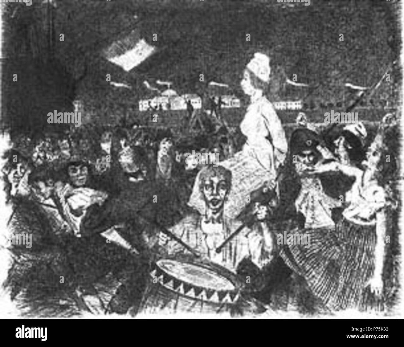 . Englisch: Tragicomedies: Marie Antoinette auf dem Weg zur Guillotine 1894 159 Lovis Corinth Tragicomedies Marie Antoinette auf dem Weg zur Guillotine 1894 Stockfoto