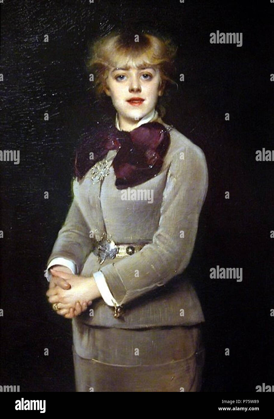 147 Jeanne Samary Portrait von Louise Abbéma Stockfoto