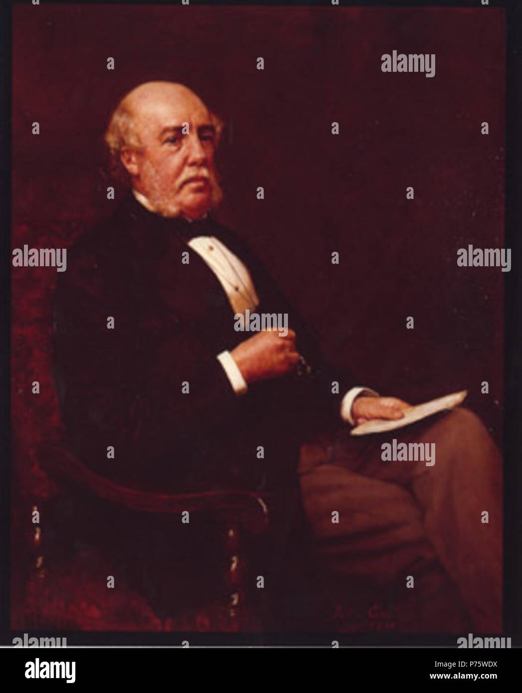 Englisch: Porträt von William Henry Barlow (1812-1902), Präsident der Institution der Bauingenieure, 1879 - 1880. Original Bild 1880 von Hon John Collier (1850 - 1934), mit freundlicher Genehmigung der Bibliothek der Institution der Bauingenieure. 7. März 2008 (original Upload Datum) (ursprünglicher Text: c 1880) 148 John Collier - William Henry Barlow Stockfoto