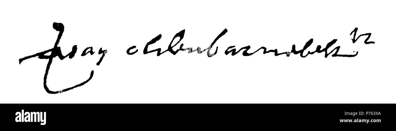 Oldenbarnevelt, Johan van (1547-1619), niederländischer Staatsmann und ist der Gründer der Republik der Vereinigten Niederlande, 1881 als Stockfoto