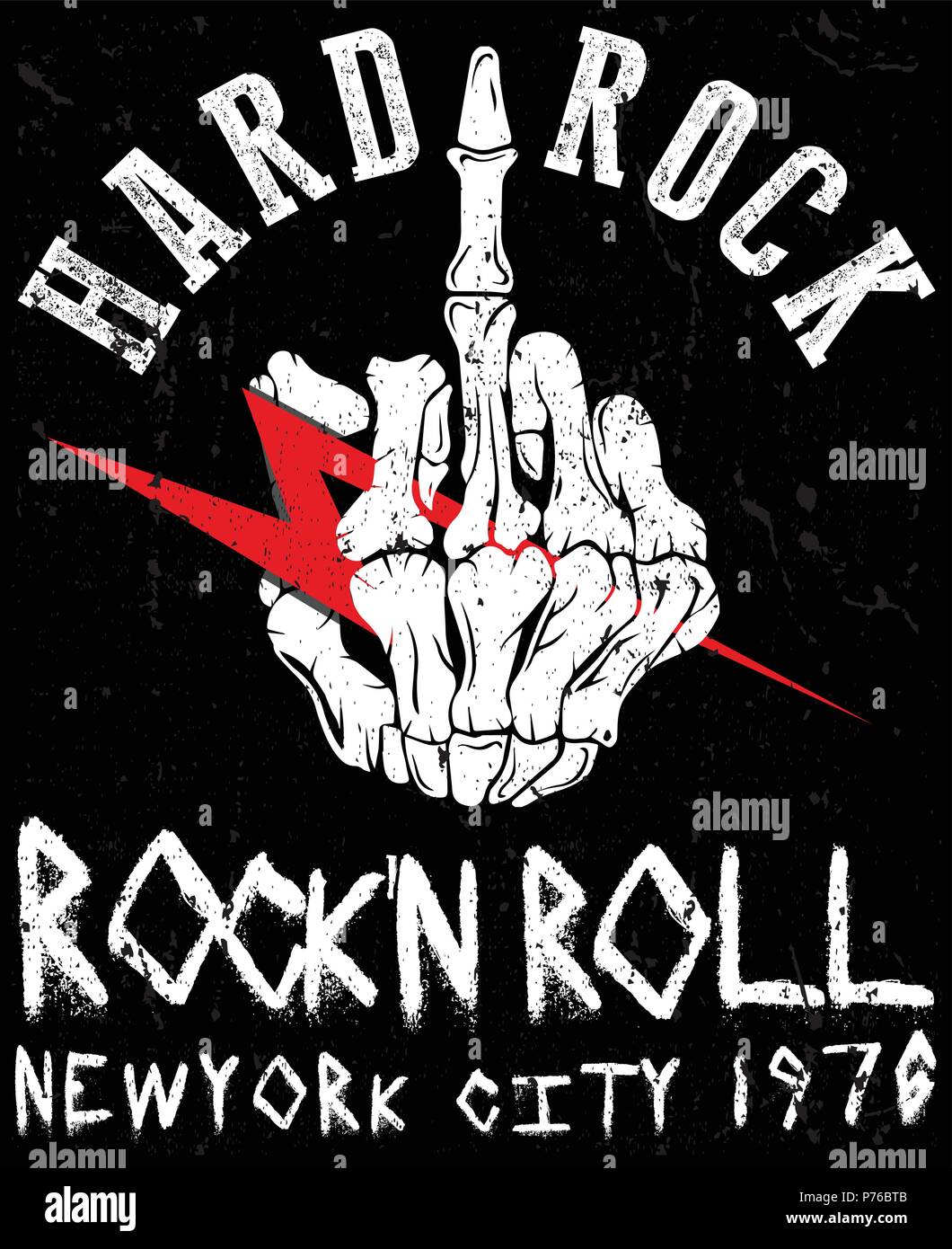 Hard Rock Musik Poster Stock Vektor