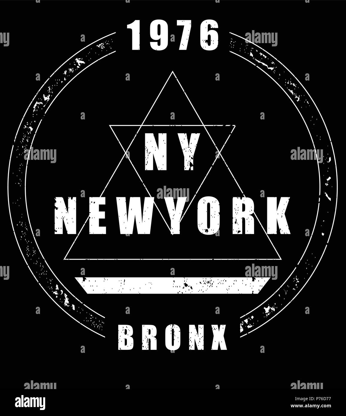 New York Fashion T-Stück Typografie grafik design Stock Vektor