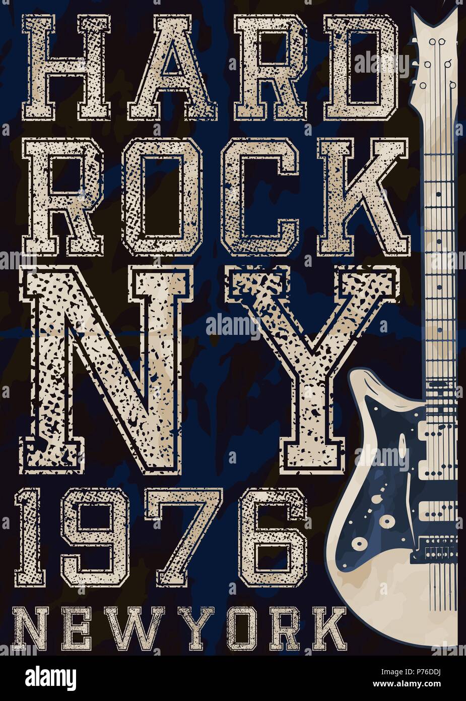 Rock Poster, Vintage Rock und Roll typografischen für t-shirt; T-Stück Design; Poster; Vector Illustration Stock Vektor