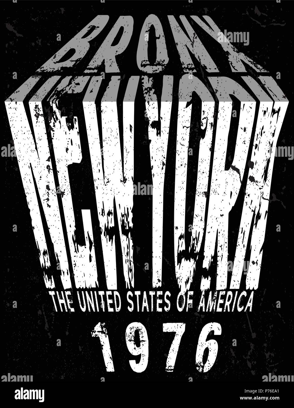 Newyork Typografie grafik design Stock Vektor