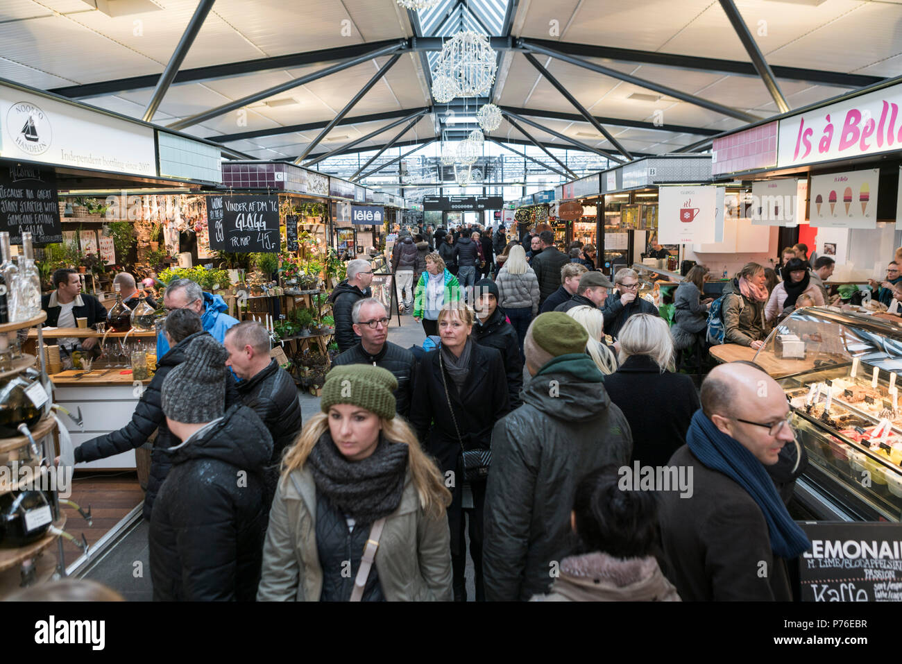 Torvhallerne, Kopenhagen Stockfoto