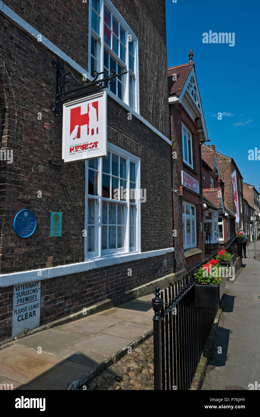 Welt von James Herriot Museum Kirkgate Thirsk North Yorkshire England UK United Kingdom GB Great Britain Stockfoto