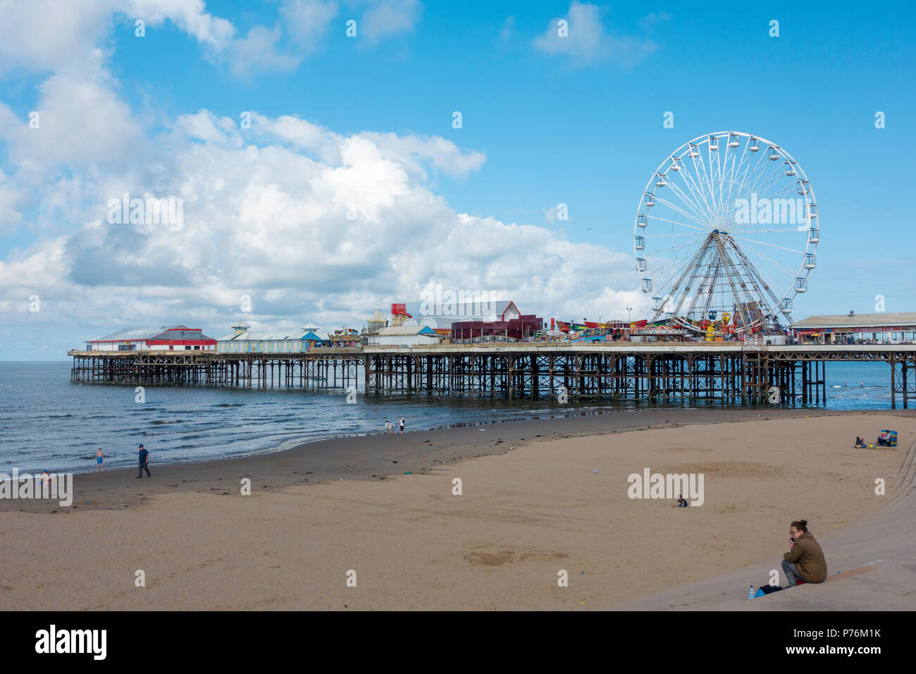 Central Pier in Blackpool, Lancashire. Stockfoto