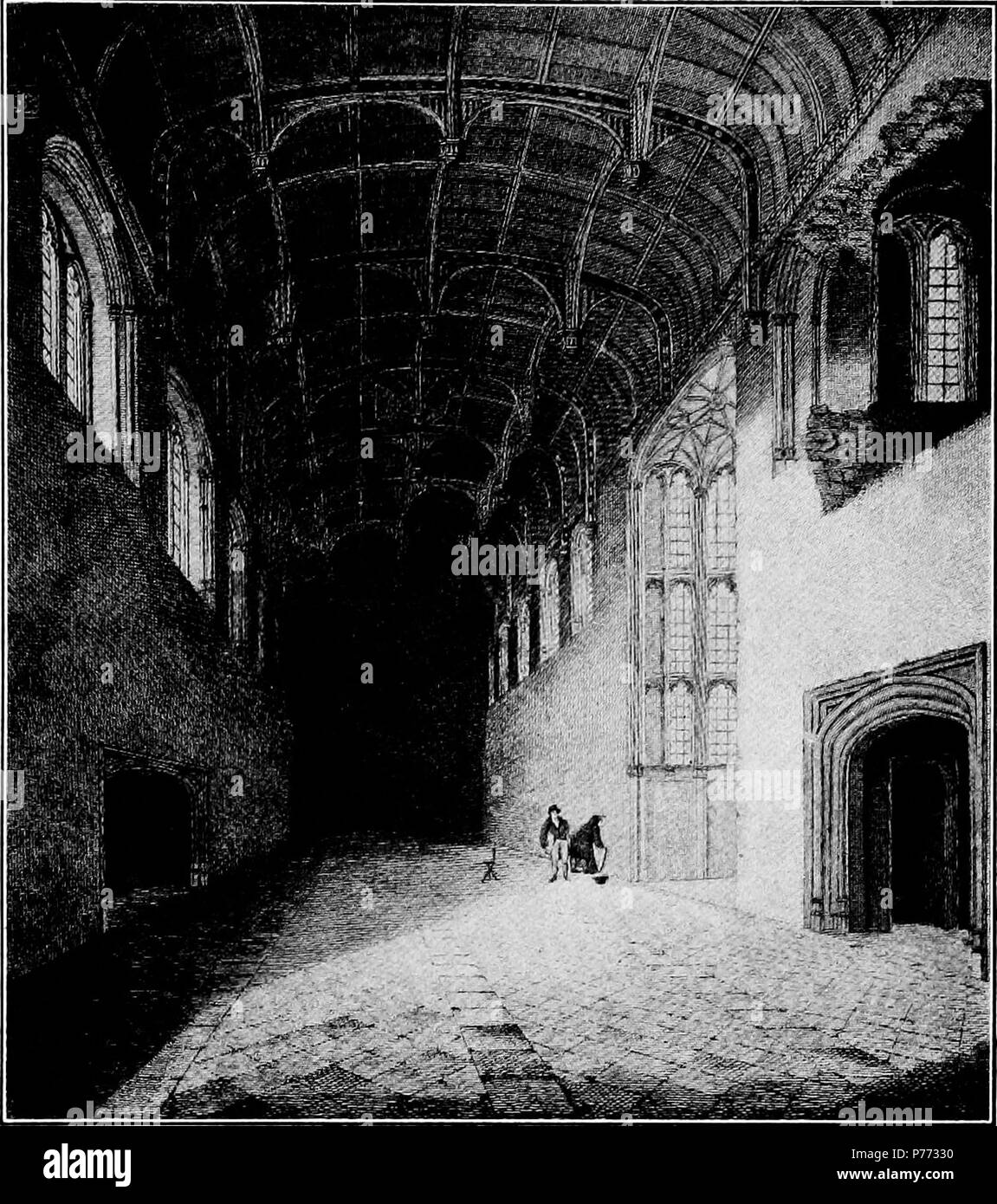 Englisch: dekorative Decke in Crosby Hall, London. 1912 4 Elisabethanischen  Personen - Crosby Hallendecke Stockfotografie - Alamy