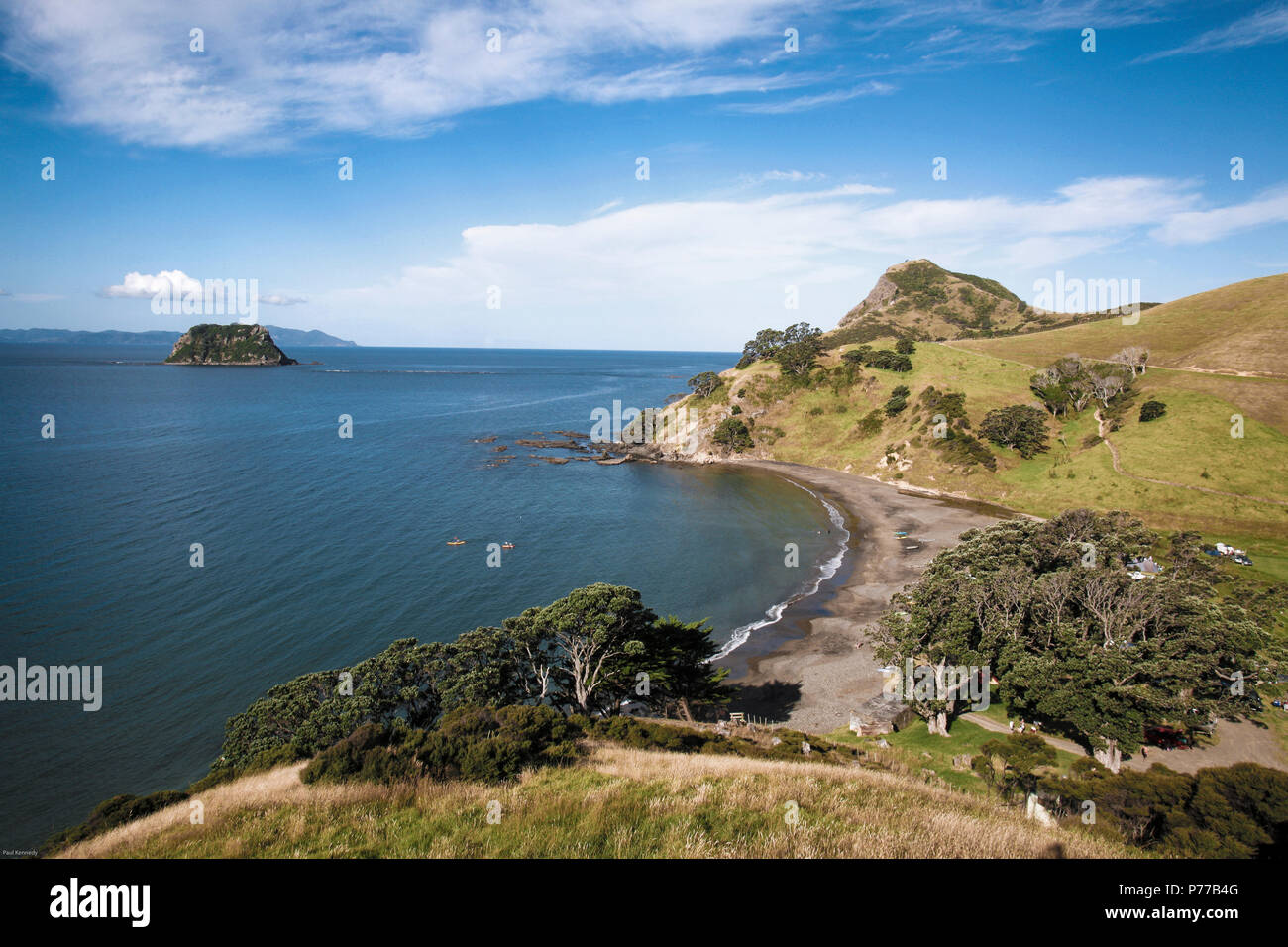 Malerische Küste in der Nähe von Colville auf der Halbinsel Coromandel, Neuseeland Stockfoto