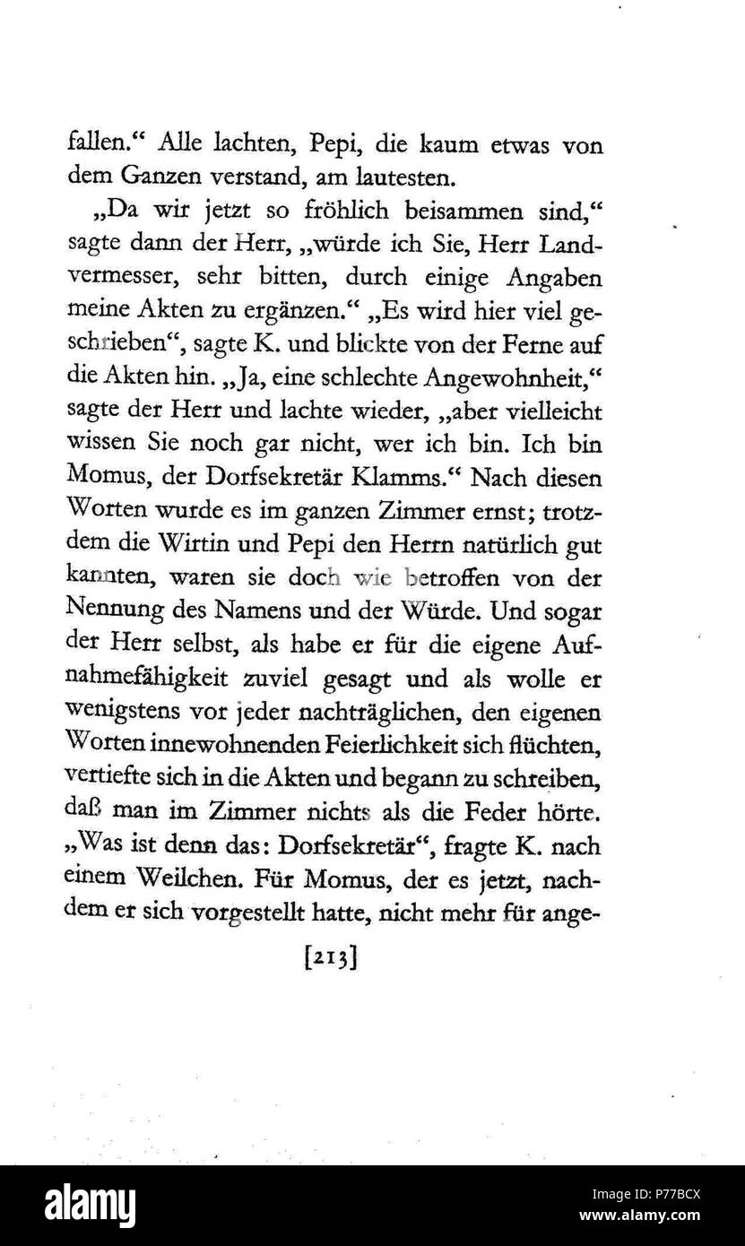 23 De Kafka Schloß 213 Stockfoto