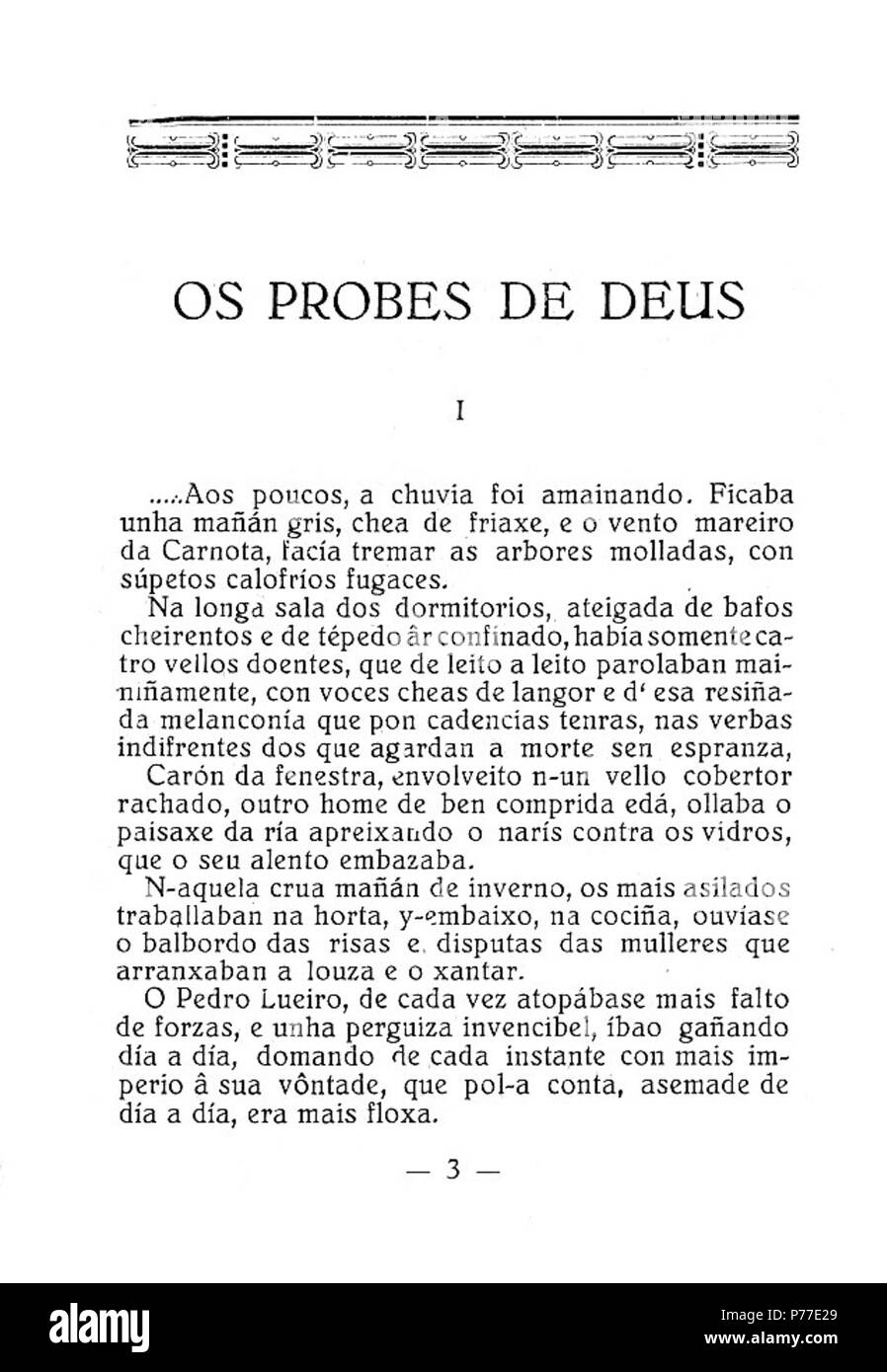 Os Sonden de Deus. 31 Januar 1925 42 Lar5, L. Amado Carballo, Os Sonden de Deus, 3 Stockfoto