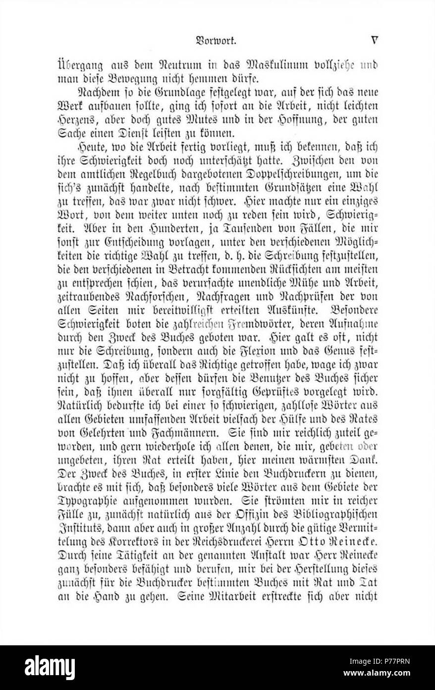 N/A. N/A27 DUDEN B 1903 TBK 05 Stockfoto