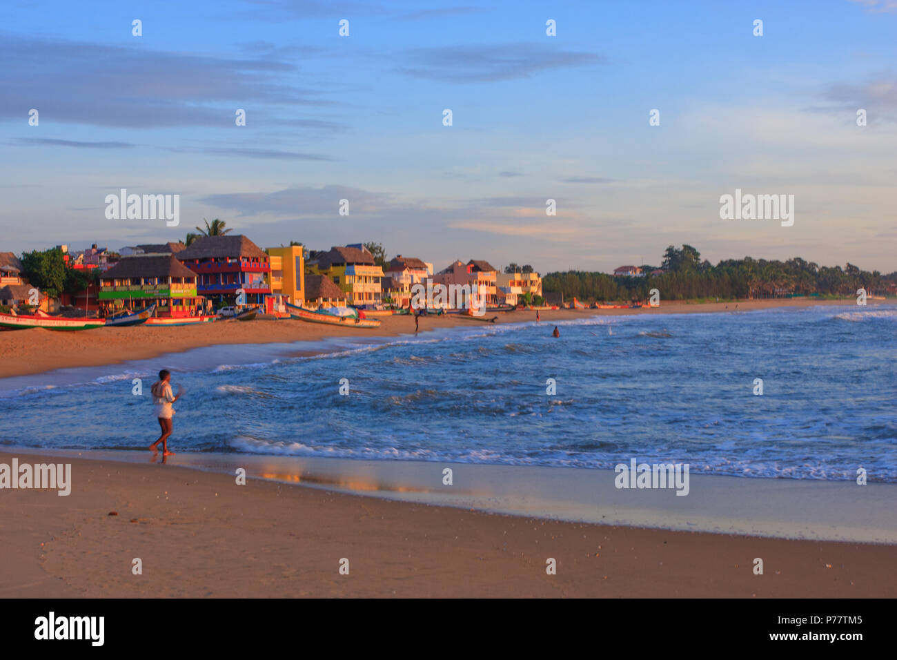 Mahabalipuram Beach - Tamil Nadu (Indien) Stockfoto