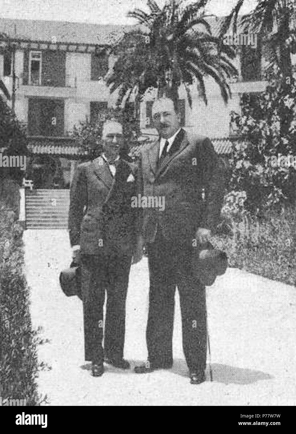 54 Ramón Fernández Mato e José Calviño Domínguez keine Parque do Hotel Cristina 1933 Stockfoto