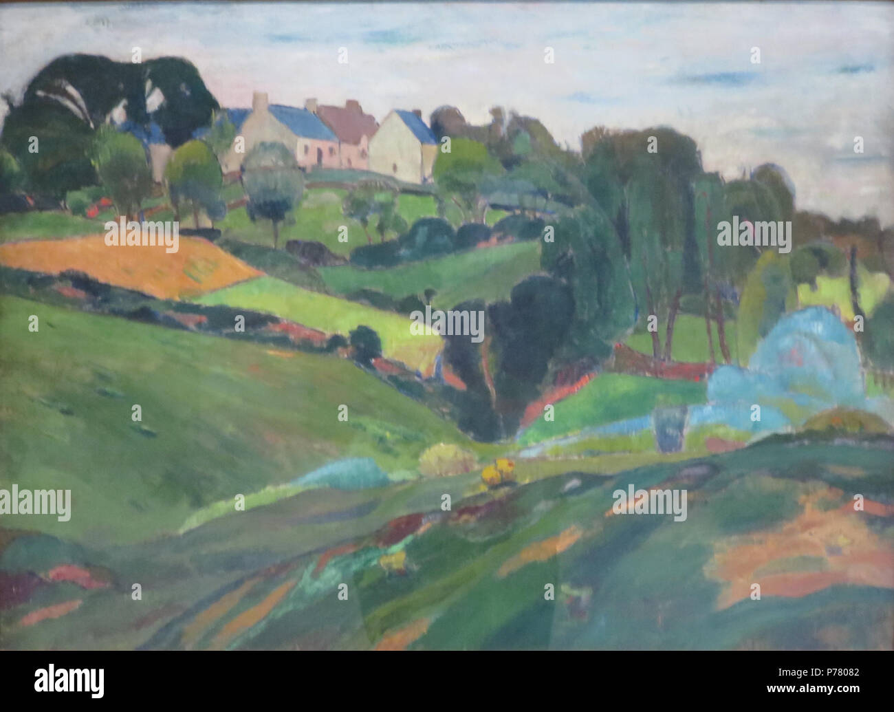 1' Bretagne Landschaft' von Émile Bernard, Norton Simon Museum Stockfoto