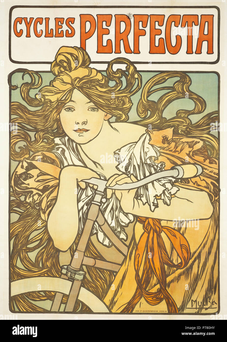. Englisch: Zyklen Perfecta Français: Zyklen Perfecta 1902 3 Alfons Mucha - 1902-Zyklen Perfecta Stockfoto