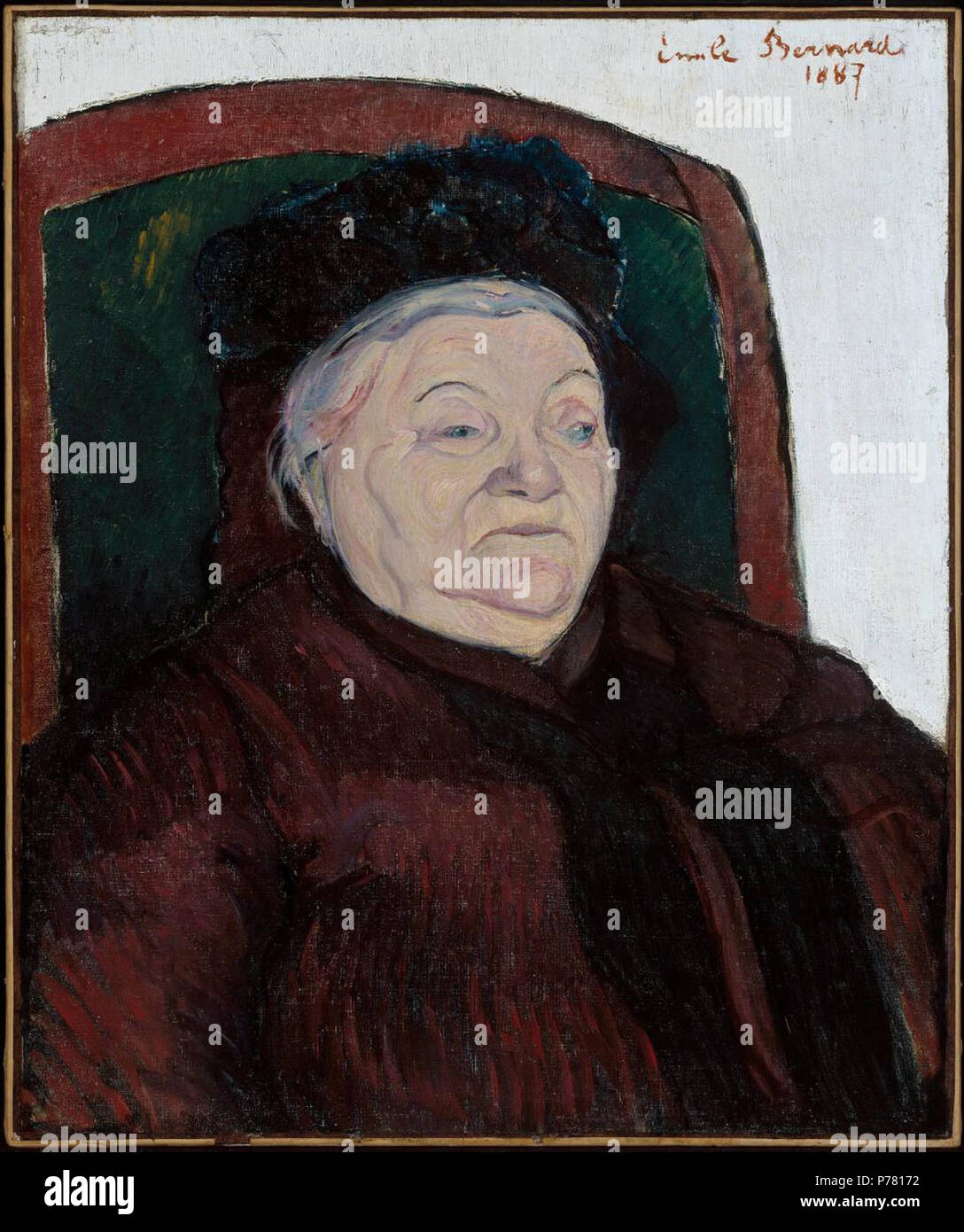 5 BERNARD Emile, 1887 - Grand-Mère de l'Artiste Stockfoto