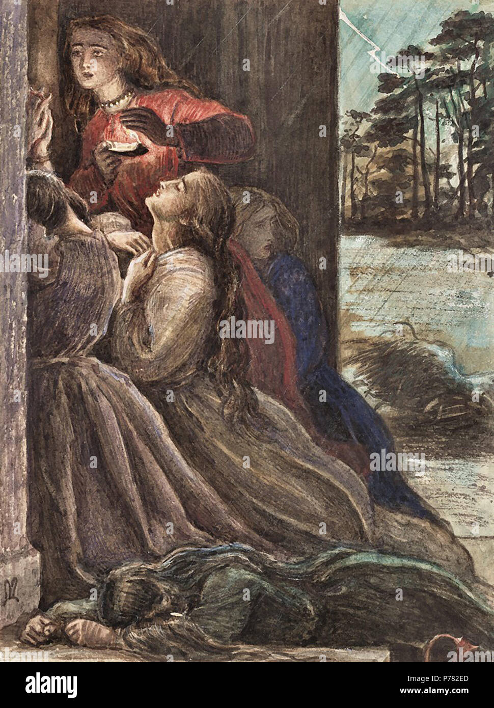 John Everett Millais - die törichten Jungfrauen Stockfoto