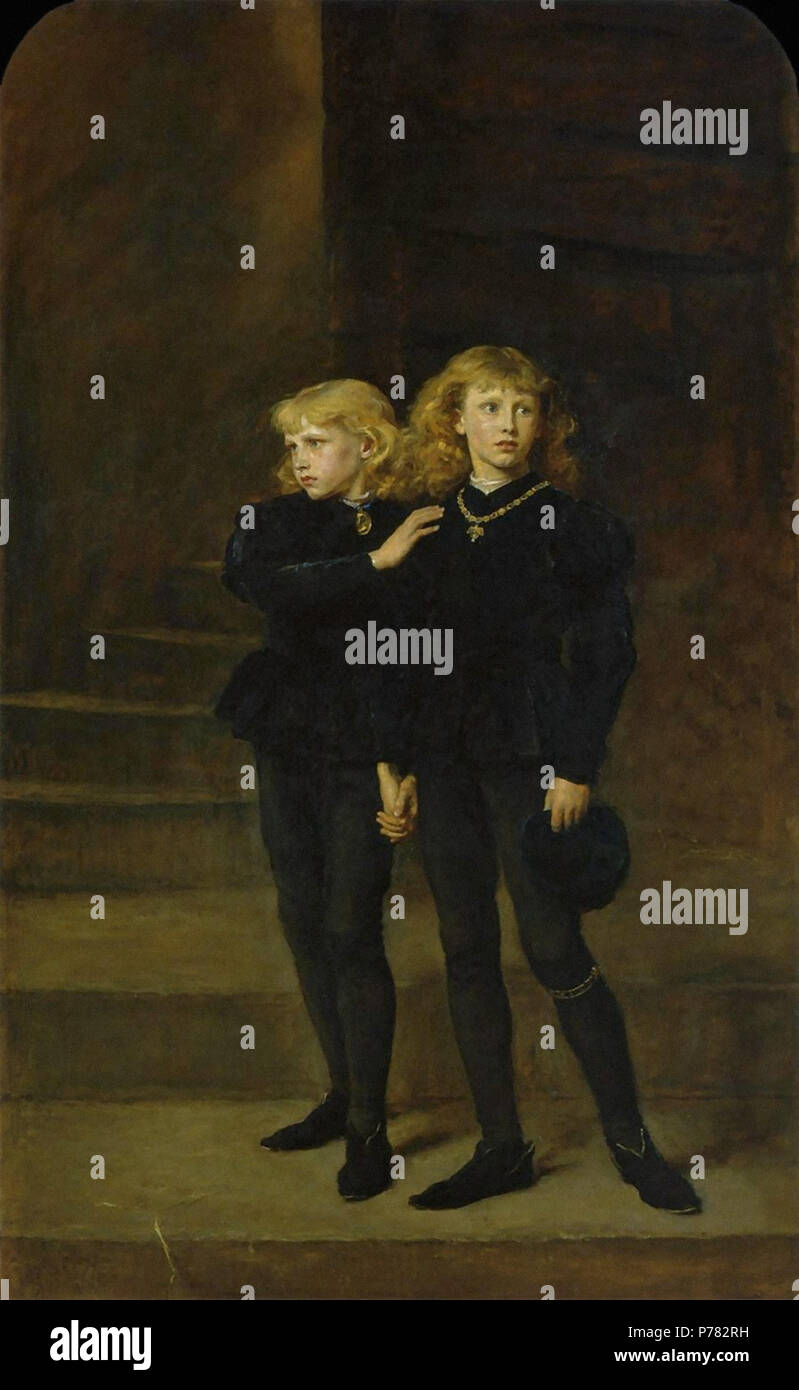 John Everett Millais - die Prinzen im Tower 1. Stockfoto