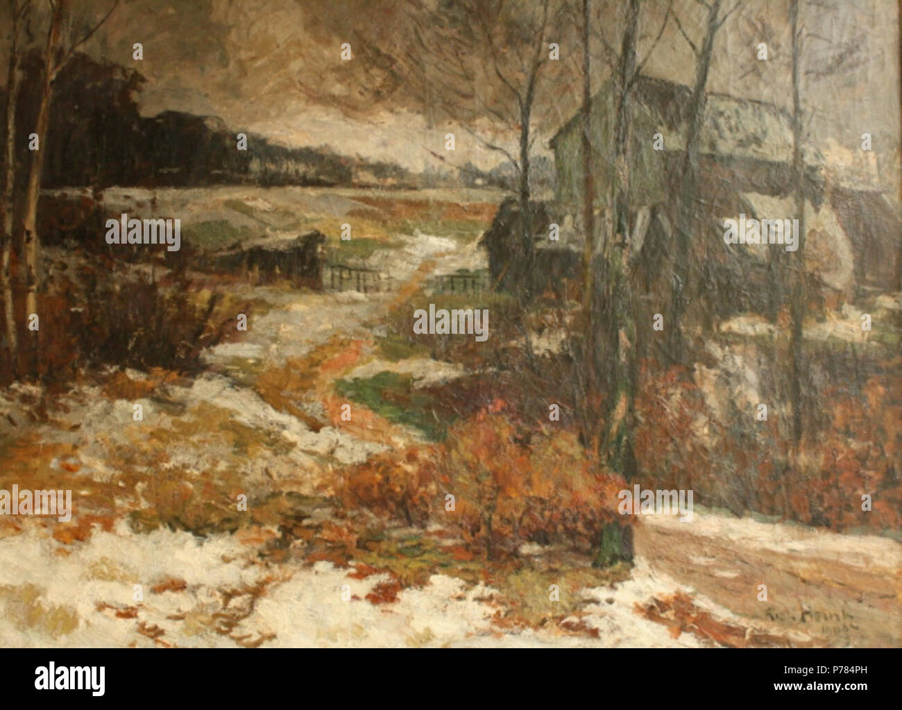 Français: Neige fondante dans les Maremmen-abruzzen (1909) Englisch: Gemälde von Richard Heintz (1879-1929). . 23 Juni 2014, 16:31:30 8 B 144739 20140530 Stockfoto