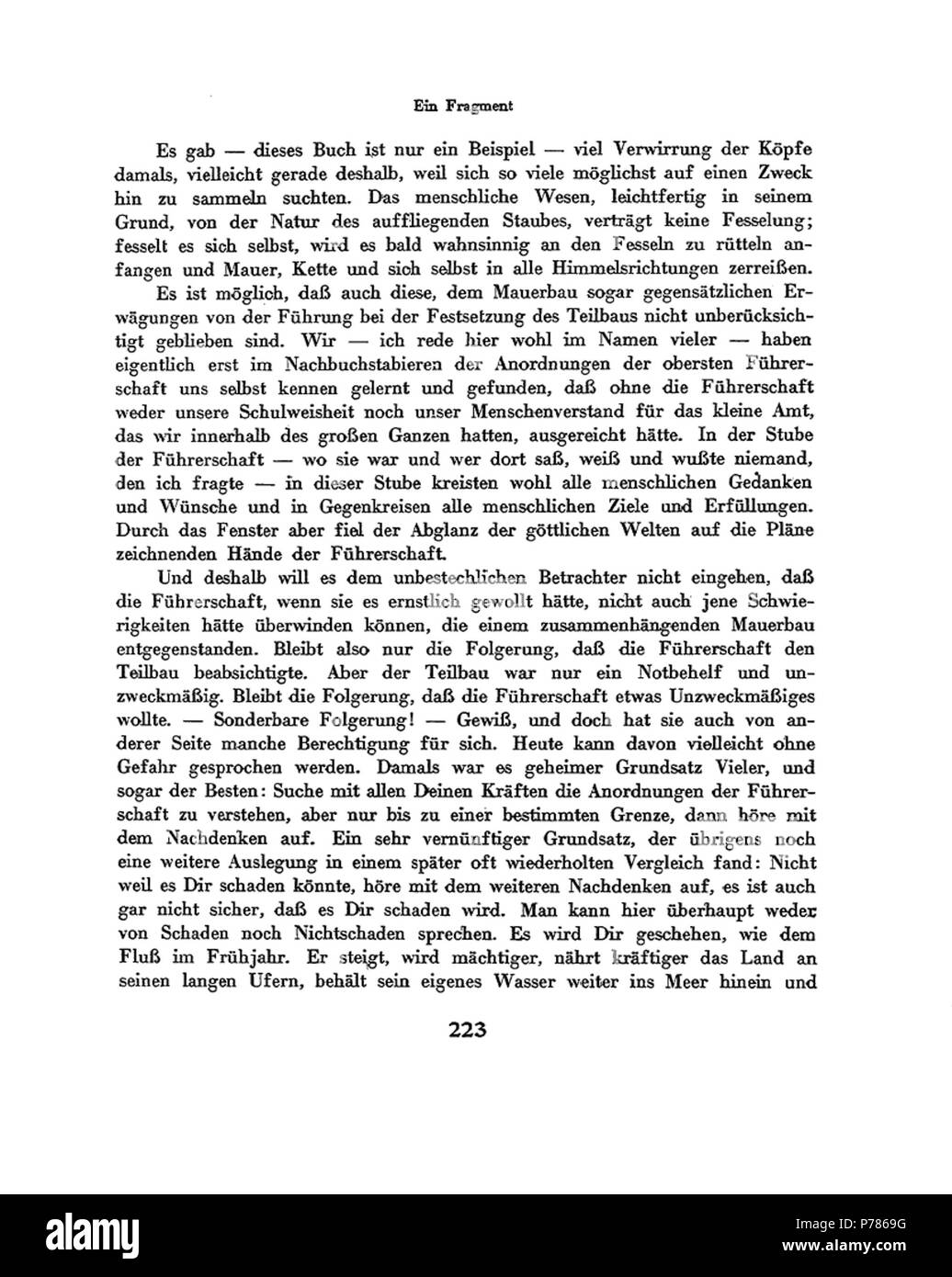 20 De Franz Kafka beim Bau 05. Stockfoto