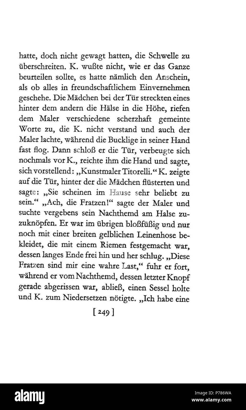 21 De Kafka Prozeß 249 Stockfoto