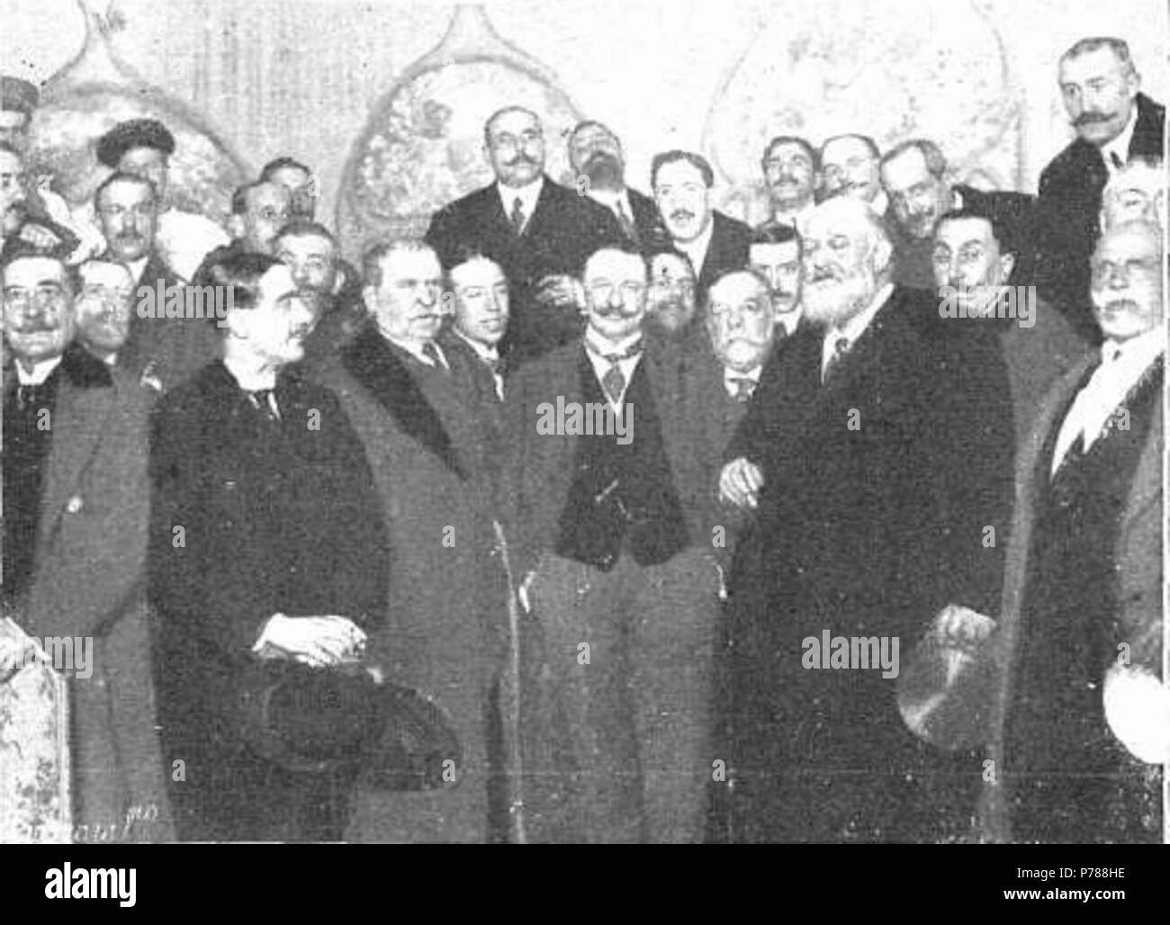 33 García Prieto y correligionarios 1914 Stockfoto