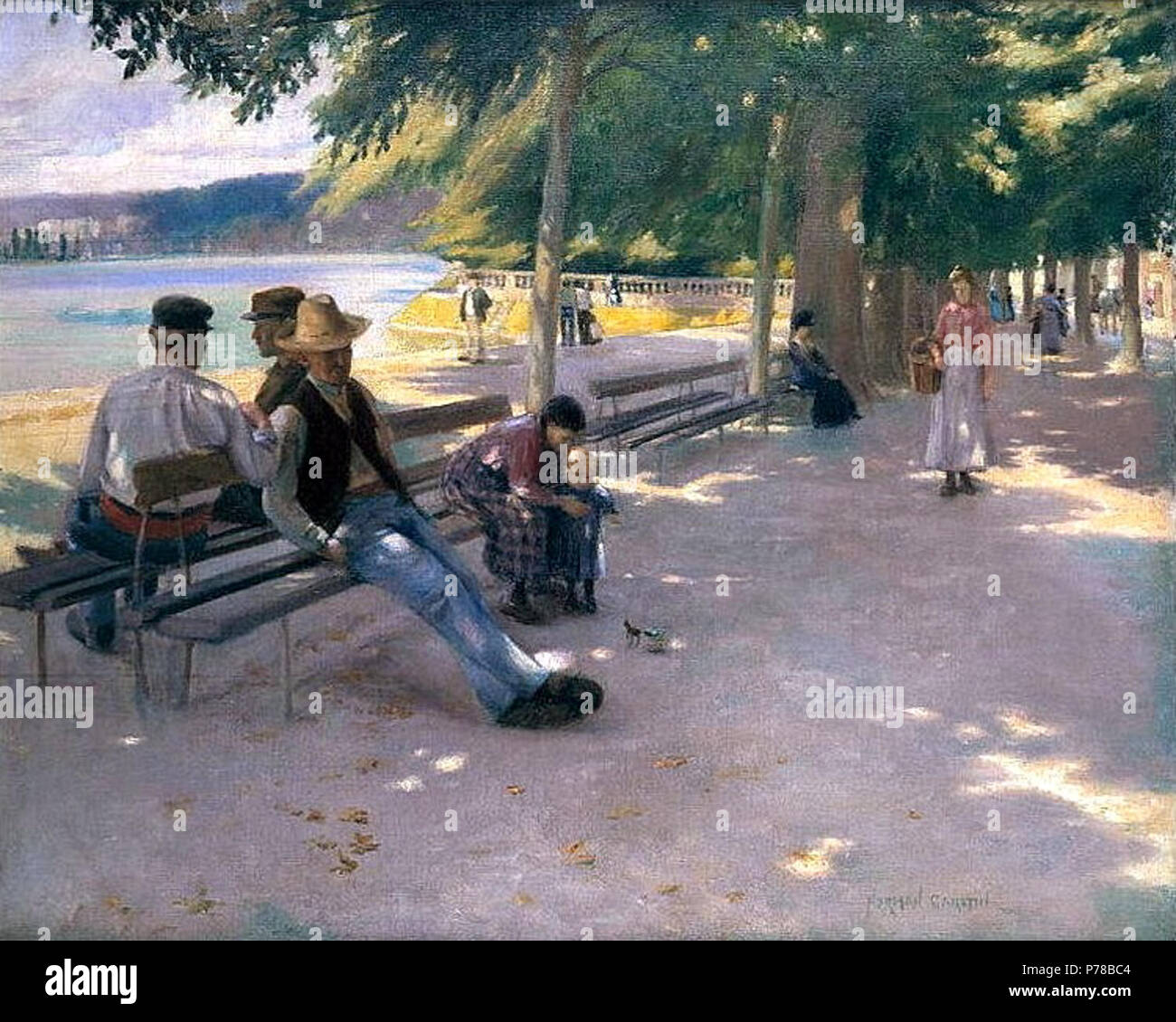 In den Schatten. Datum unbekannt 48 Norman Garstin - Im Schatten Stockfoto