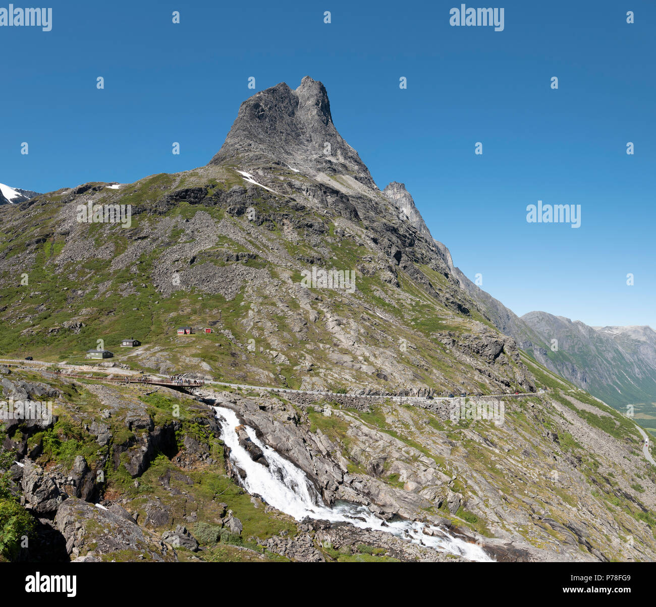 Trollstigen Pass, Norwegen Stockfoto