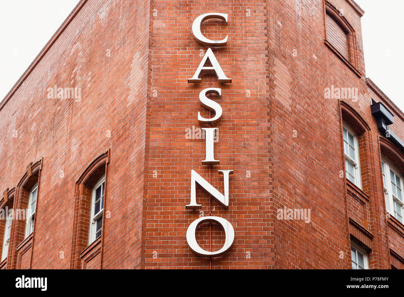 Casino in Londons Chinatown Stockfoto