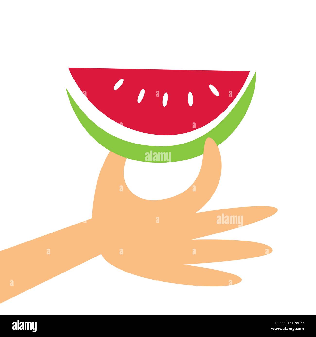 Wassermelone slice Symbol Stock Vektor