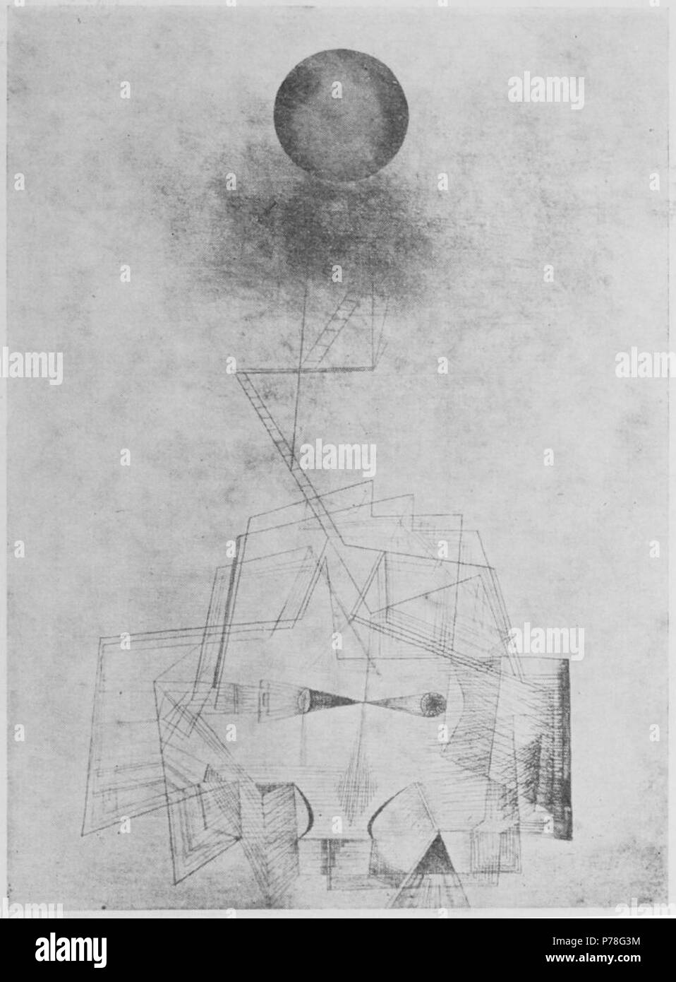 8 Crevel - Paul Klee, 1930, illust 21. Stockfoto