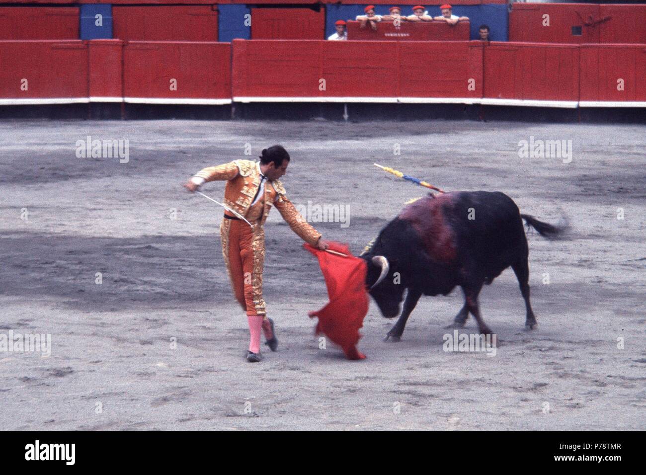 ORDOÑEZ, ANTONIO MATADOR DE TOROS ESPAÑOL. RONDA 1932 - 1998;. Stockfoto
