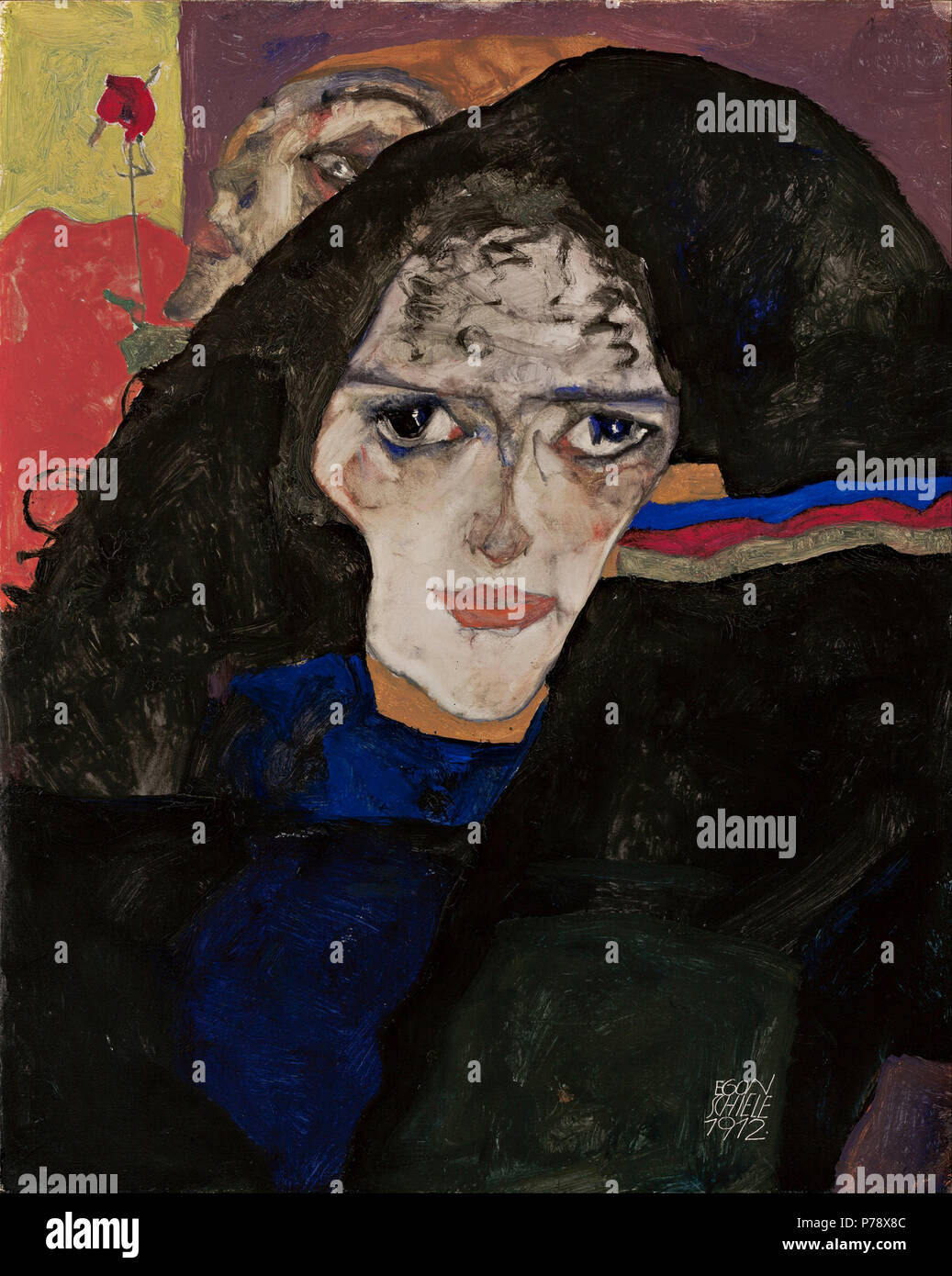 Wee Blue Coo Grußkarte „Egon Schiele – Sitzende Frau“ – Hochwertige Kunstkarte Zum Hochzeitstag