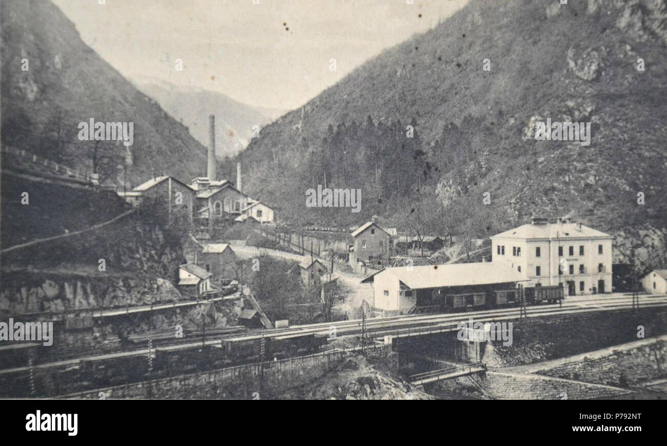 Englisch: Postkarte von Trbovlje. 1927 48 Postkarte von Trbovlje 1927 Stockfoto