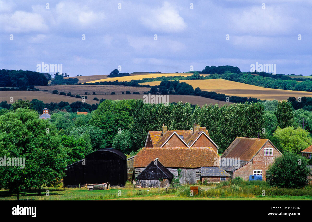 Wiltshire Landschaft, Salisbury, Wiltshire, England, UK, GB. Stockfoto