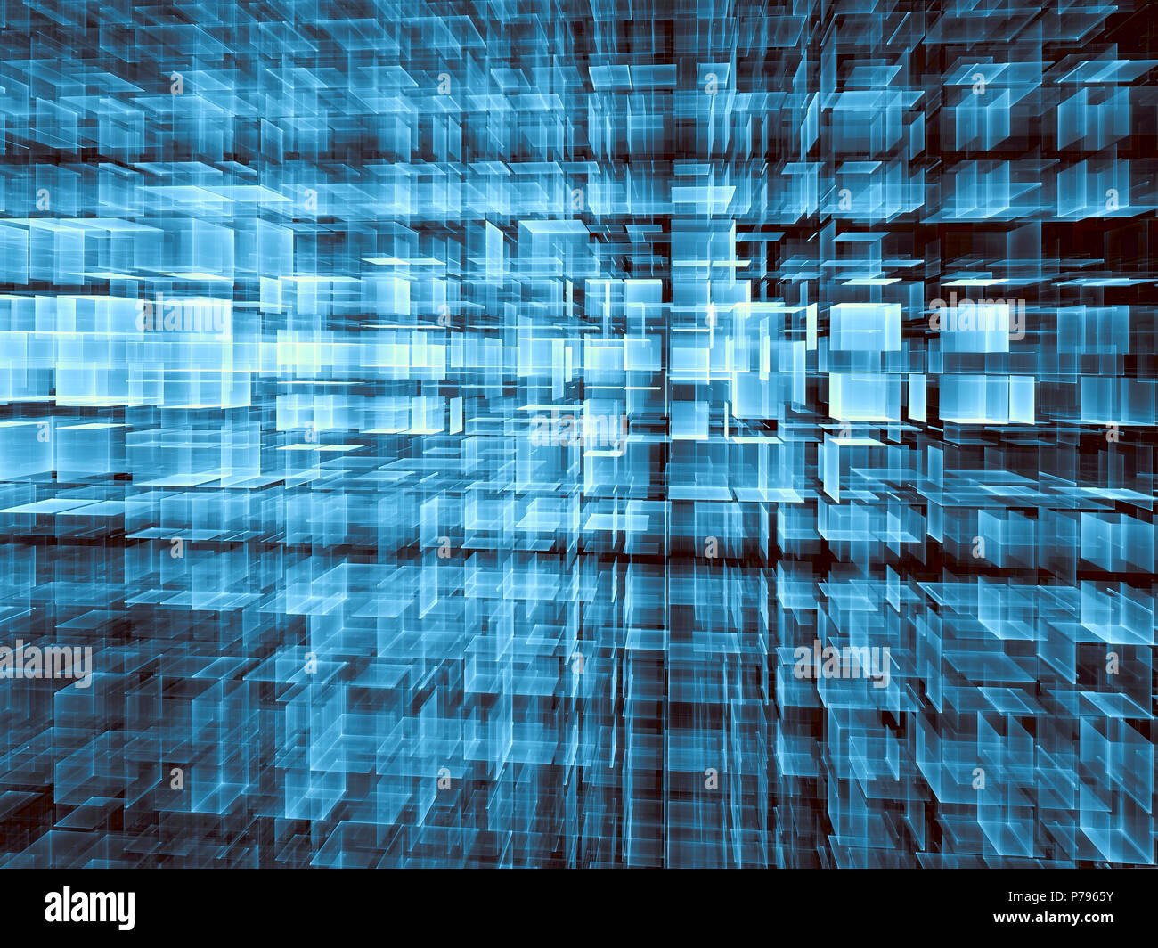 Abstrakte tech Grid - digital erzeugte Bild Stockfoto