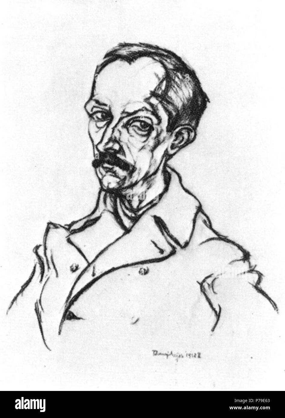 53 Tihanyi Mihály Babits Stockfoto