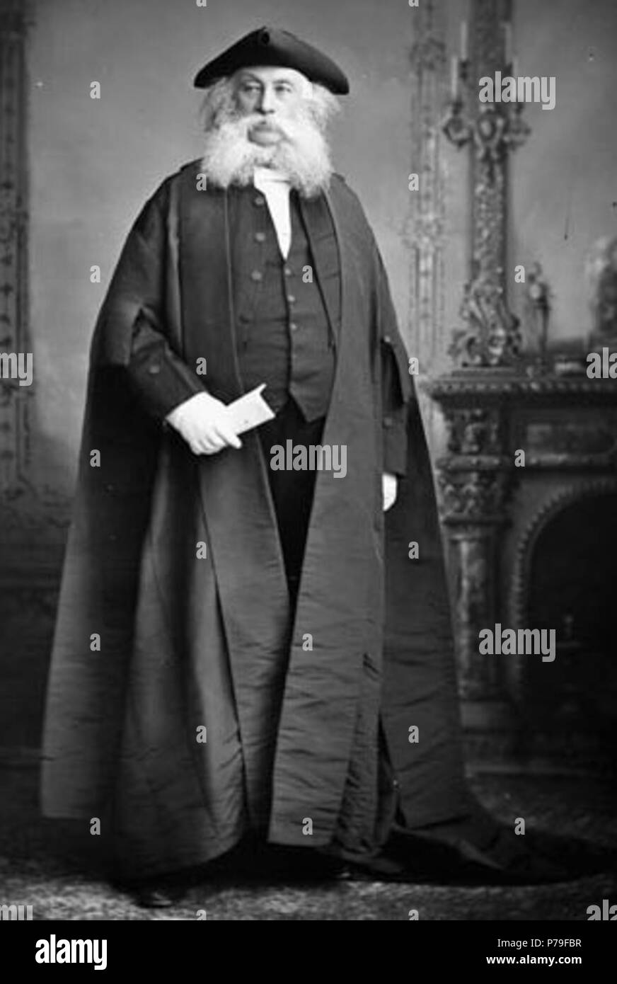 MacPherson, David Lewis Hon Sir (Senator) Minister ohne Geschäftsbereich. (Das Tragen von Roben der Sprecher des Senats) Sept. 12, 1818 - August 16, 1896. Juni 1881 12 David Lewis Macpherson Stockfoto