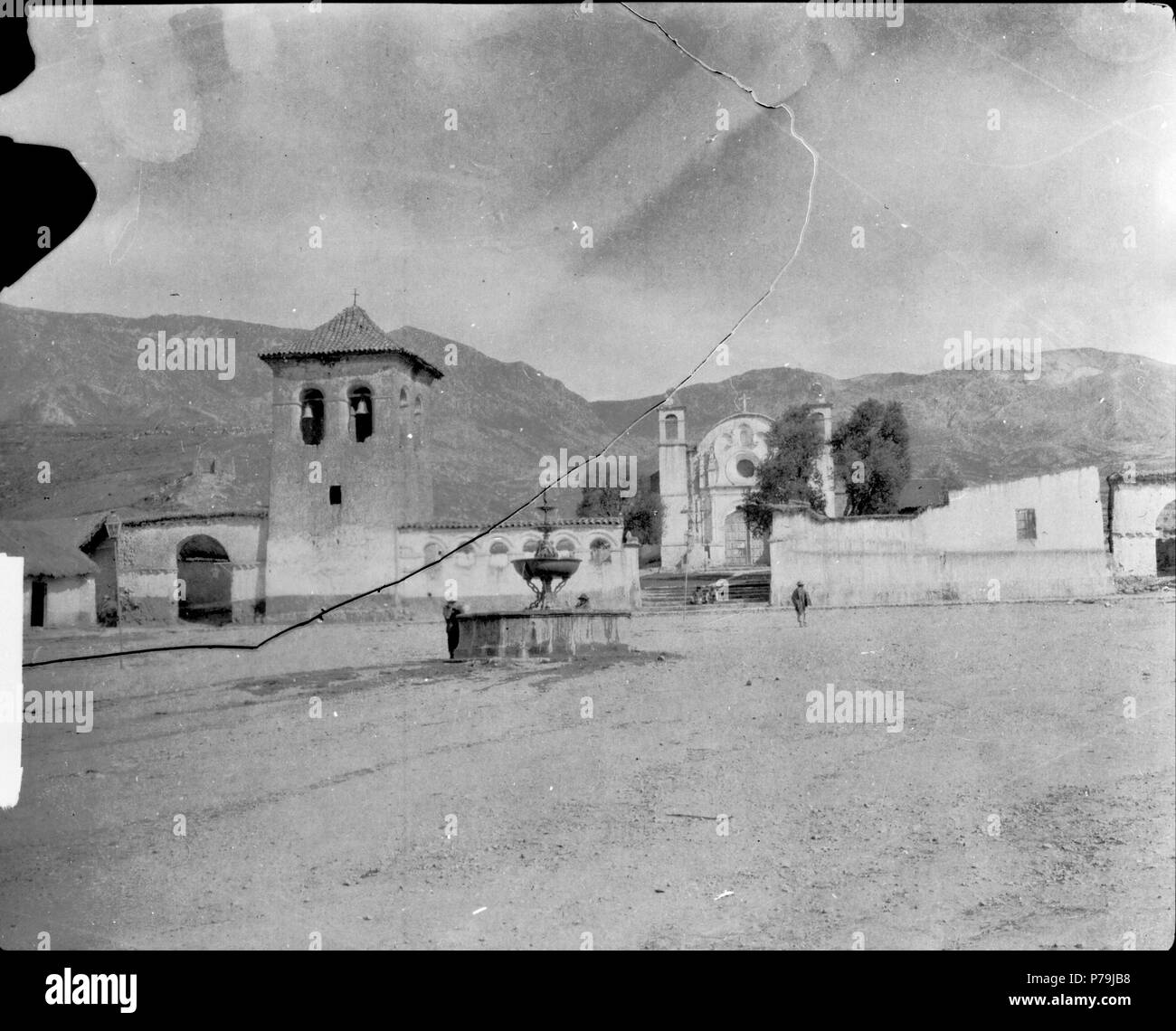 Svenska: kyrkan. Peru. Svenska Expeditionen (1904-1905). Englisch: Die schwedische Expedition (1904-1905). Von 1904 bis 1905 153 Kyrkan. Santa Rosa, sydamerika. Peru - SMVK - 002490 Stockfoto